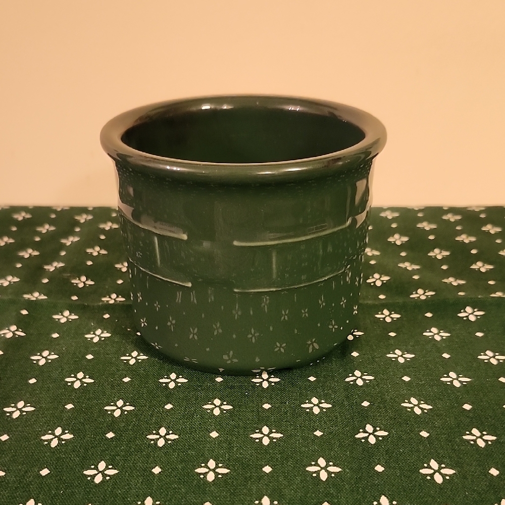 Longaberger Green Crock